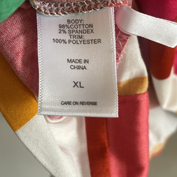 Bright Striped Wrap-Front Poplin Blouse - Picture 7 of 7